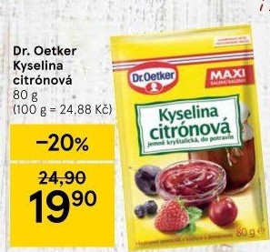 Kyselina citronová Dr. Oetker