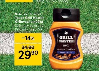 Omáčka grilovací Grill Master Tesco