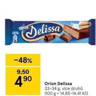 Oplatky celomáčené Delissa Orion