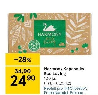 Papírové kapesníčky 3vrstvé Eco loving Harmony - box