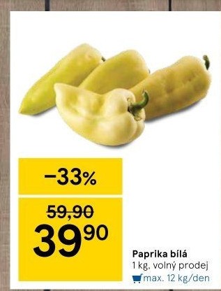 Paprika bílá