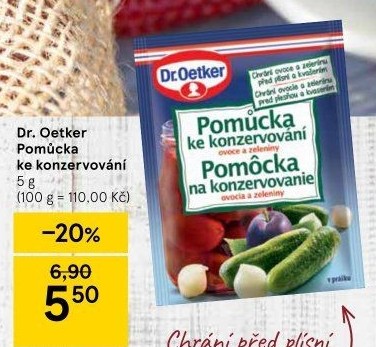Pomůcka ke konzervování Dr. Oetker