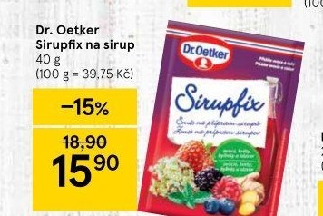 Sirupfix Dr. Oetker