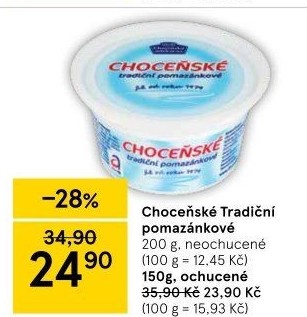 Tradiční pomazánkové Choceňské