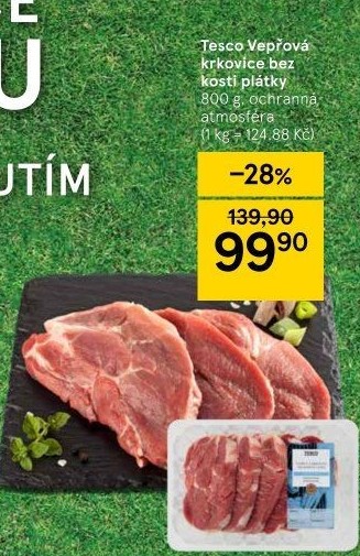 Vepřová krkovice bez kosti Tesco