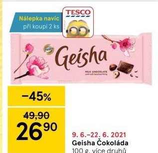 Čokoláda Geisha