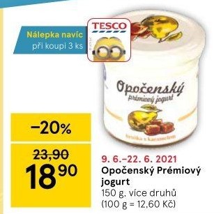 Jogurt ochucený Opočenský Prémiový Bohemilk