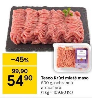 Krůtí mleté maso Tesco