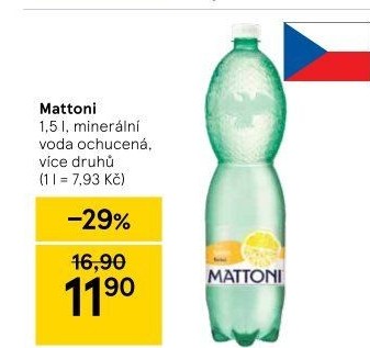 Ochucená voda Mattoni