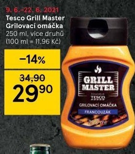 Omáčka grilovací Grill Master Tesco