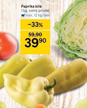 Paprika bílá