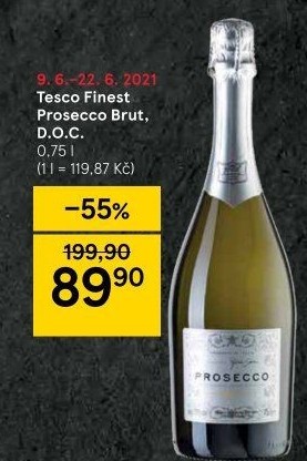 Prosecco brut DOC Tesco finest