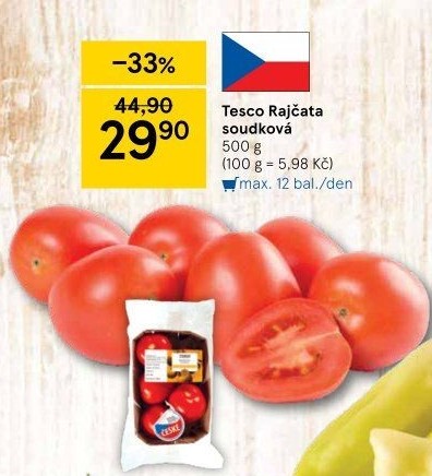 Rajčata soudková Tesco