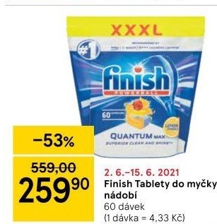 Tablety do myčky Finish