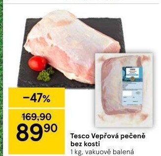 Vepřová pečeně bez kosti Tesco