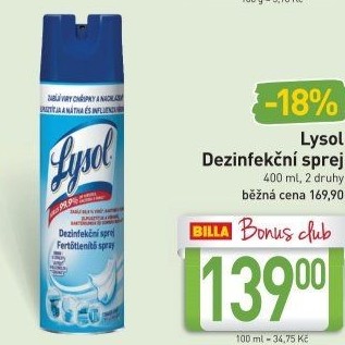 Dezinfekční sprej na prádlo Lysol
