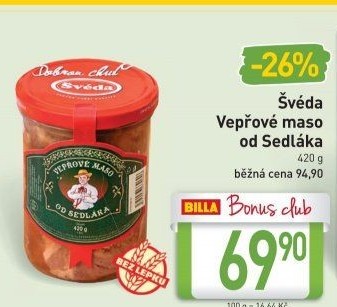 Maso vepřové od sedláka Švéda