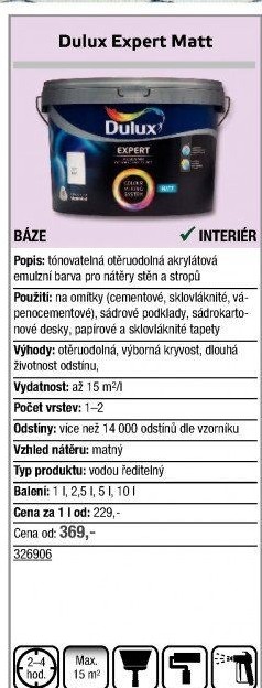 Barva interiérová Expert Matt Dulux