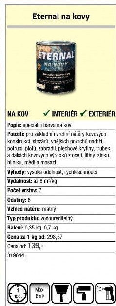 Barva na kovy Eternal