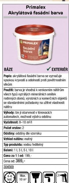 Fasádní barva Primalex Procolor