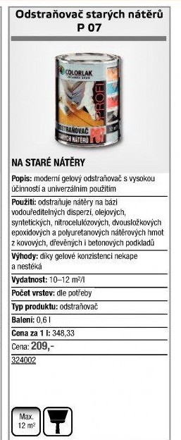 Odstraňovač nátěru Colorlak