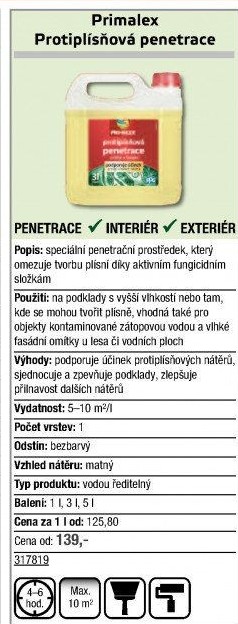 Penetrace Fungicidní Primalex