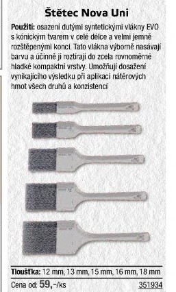 Plochý malířský štětec Spokar