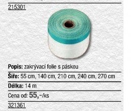 Zakrývací fólie Ciret