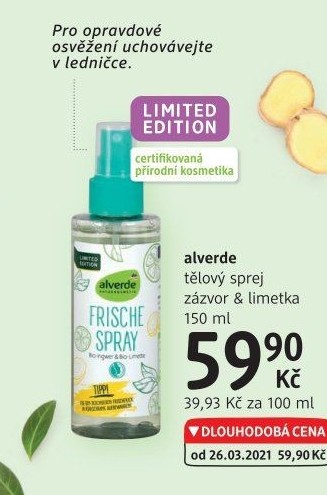 Deodorant sprej tělový Alverde