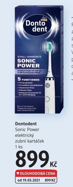 Elektrický zubní kartáček Sonic Power DontoDent