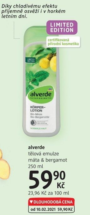 Emulze tělová Alverde