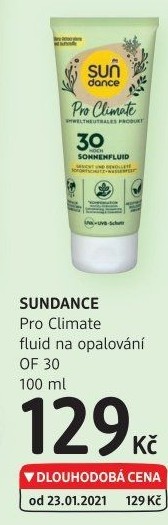 Fluid na opalování OF 30 Pro Climate Sundance