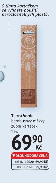 Kartáček na zuby bambusový Tierra Verde