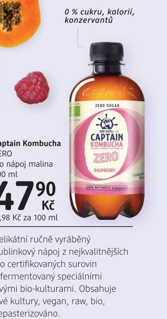 Kombucha Zero Bio Captain Kombucha