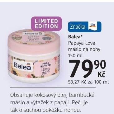 Máslo na nohy Balea