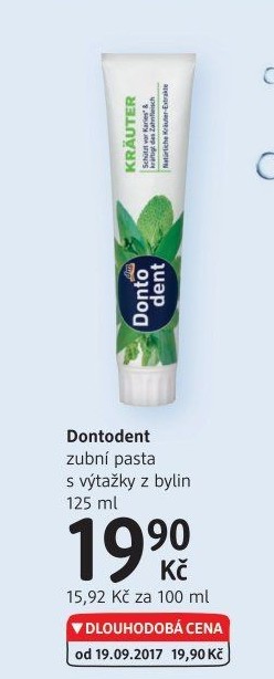 Pasta na zuby Dontodent
