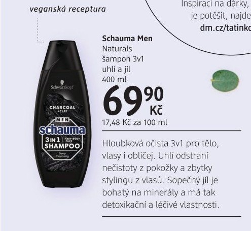 Šampon 3v1 Schauma Schwarzkopf