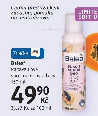 Sprej na nohy a do bot Balea