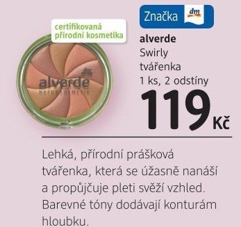 Tvářenka Swirly Alverde