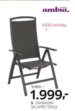 ZAHRADNÍ SKLÁPĚCÍ ŽIDLE