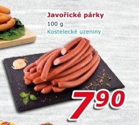 Párky javořické Kostelecké uzeniny