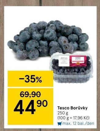 Borůvky Tesco