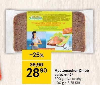 Chléb celozrnný Mestemacher