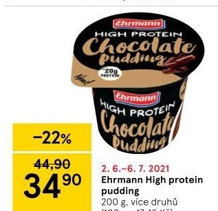 Dezert pudink High protein Ehrmann