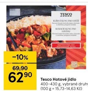 Hotová jídla Tesco