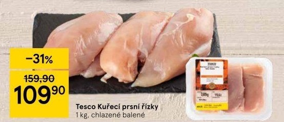 Kuřecí prsní řízky Tesco