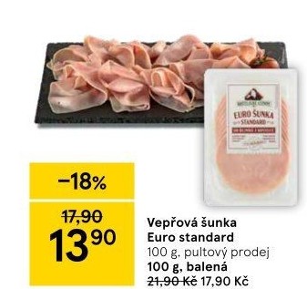 Šunka vepřová Euro standard Kostelecké uzeniny