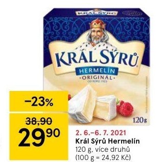 Sýr Hermelín Král sýrů