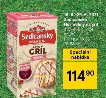 Sýr Hermelín na gril Sedlčanský