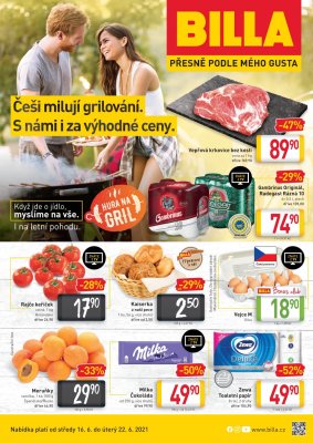 akční leták BILLA 16.6.2021-22.6.2021